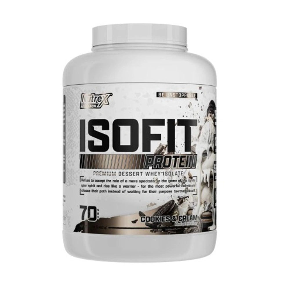Nutrex Isofit Whey Isolate Powder – High-Protein, Low-Carb Formula for Muscle Growth & Recovery