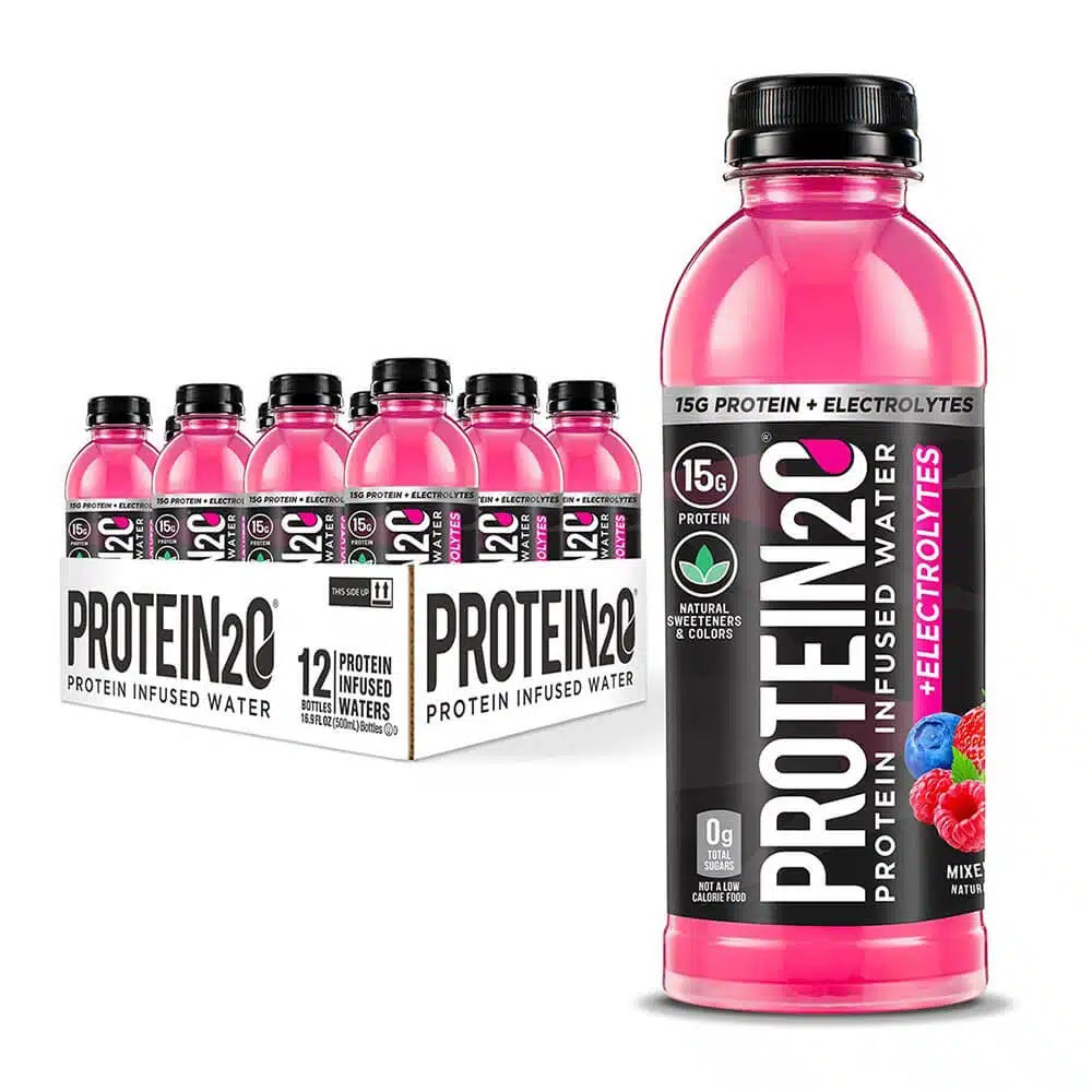 "Protein2O Infused Water 500ml – 15g Protein, Low-Calorie, Pack of 12 for On-the-Go Hydration"
