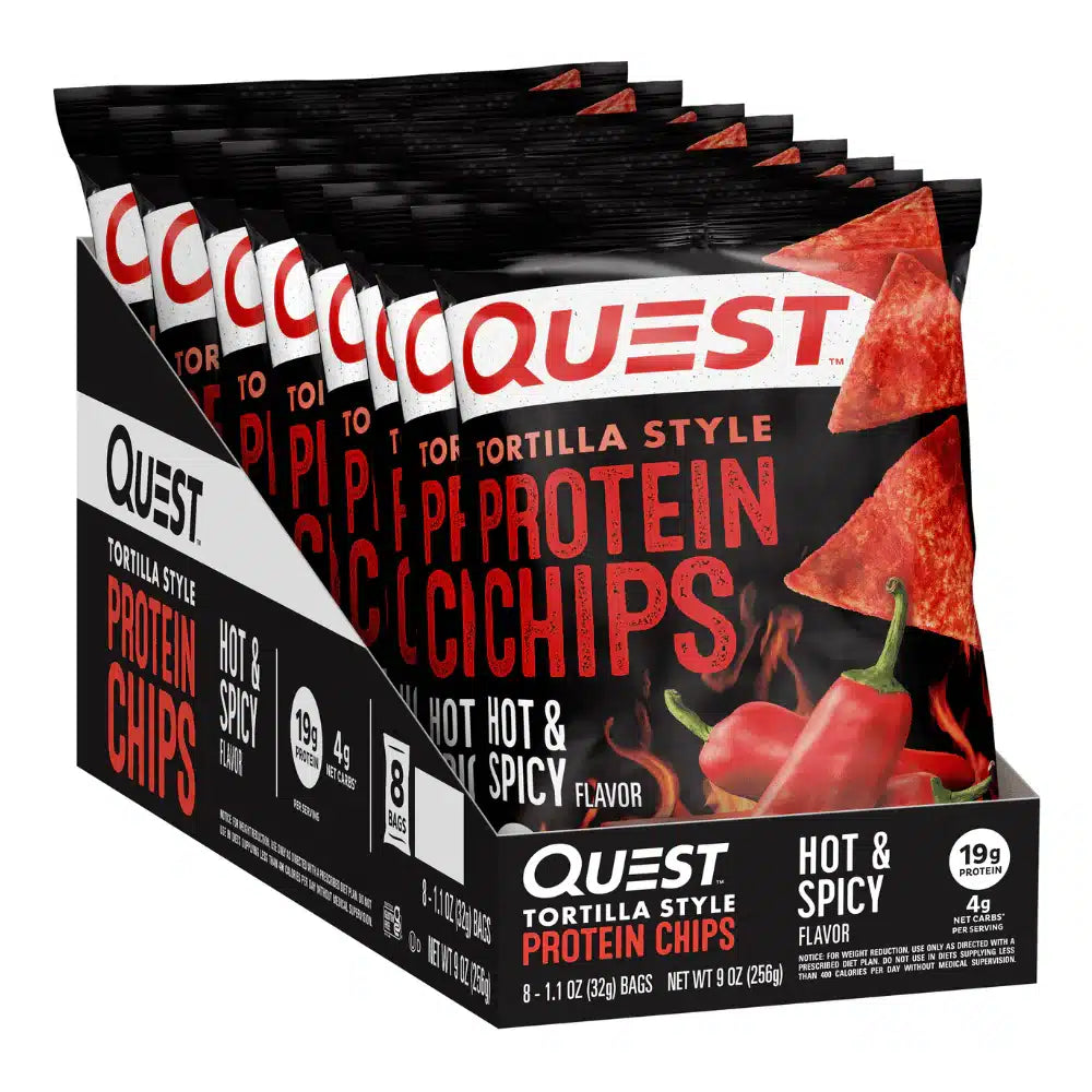 Quest Tortilla Protein Chips - 8 Bags : Crispy, High-Protein Chips