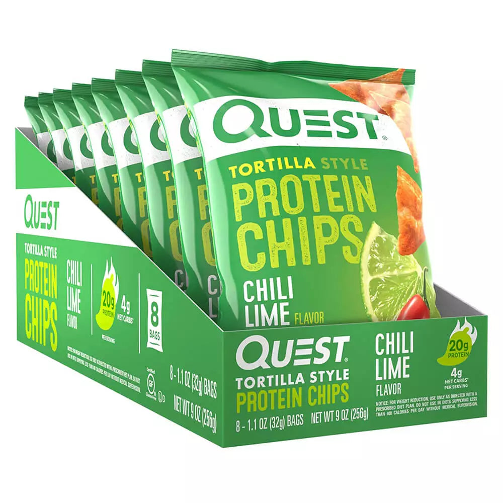 Quest Tortilla Protein Chips - 8 Bags : Crispy, High-Protein Chips