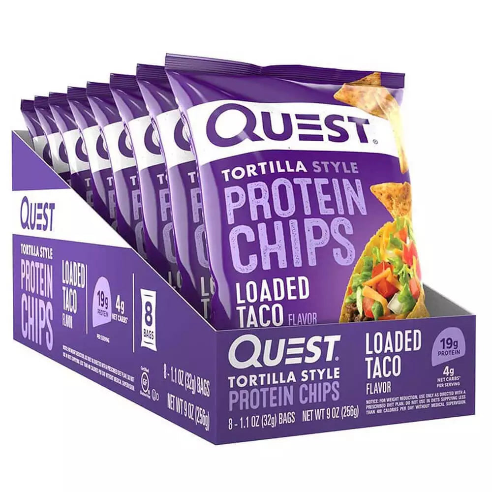 Quest Tortilla Protein Chips - 8 Bags : Crispy, High-Protein Chips