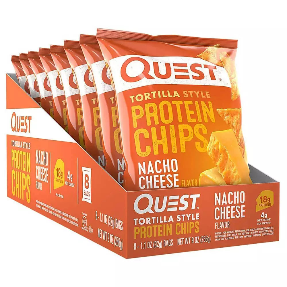 Quest Tortilla Protein Chips - 8 Bags : Crispy, High-Protein Chips