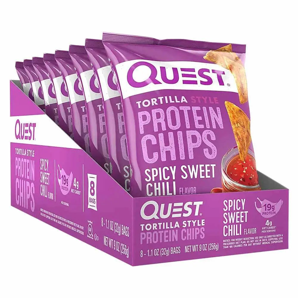 Quest Tortilla Protein Chips - 8 Bags : Crispy, High-Protein Chips