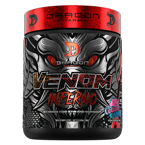 Dragon Pharma VENOM INFERNO – Extreme Potency Pre-Workout | 40 Servings