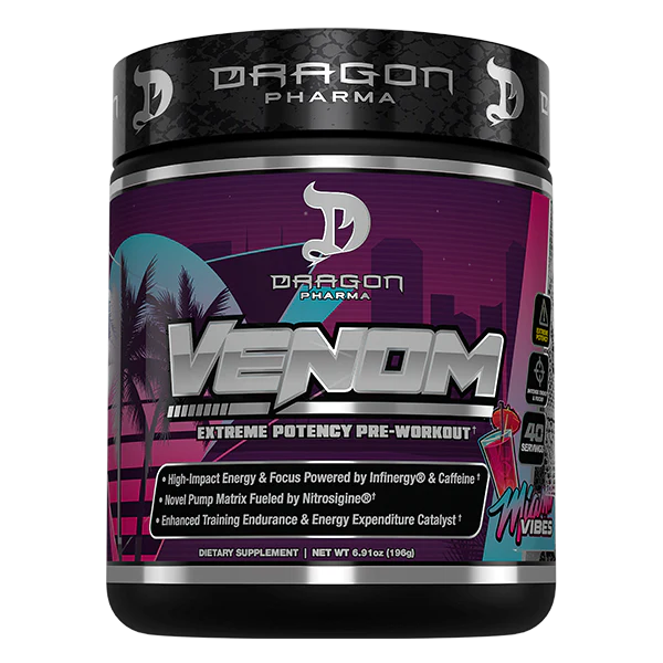 Dragon Pharma VENOM – Extreme Potency Pre-Workout | 40 Servings