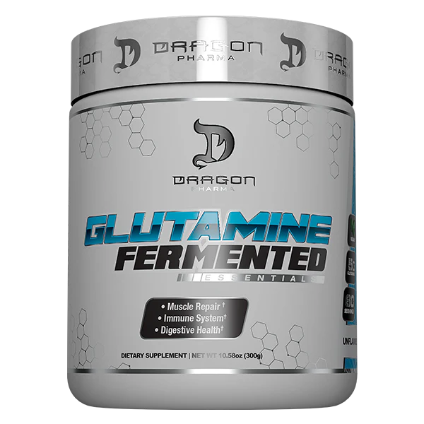 Dragon Pharma Fermented Glutamine – 5 g, 60 Servings | Vegan Recovery & Repair