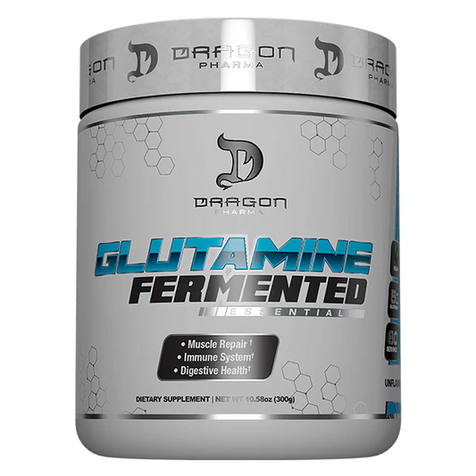 Dragon Pharma Fermented Glutamine – 5 g, 60 Servings | Vegan Recovery & Repair