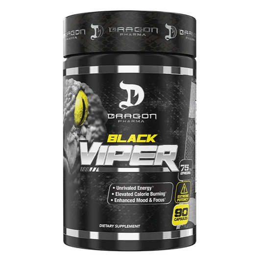 Dragon Pharma BLACK VIPER – Extreme Thermogenic Fat Burner | 90 Capsules