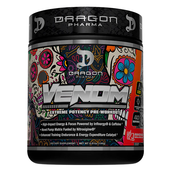 Dragon Pharma VENOM – Extreme Potency Pre-Workout | 40 Servings