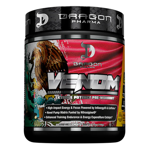 Dragon Pharma VENOM – Extreme Potency Pre-Workout | 40 Servings