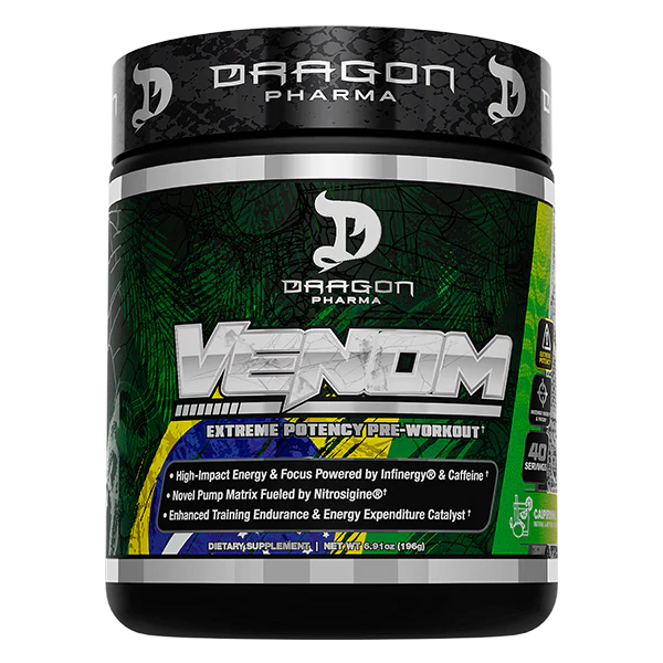 Dragon Pharma VENOM – Extreme Potency Pre-Workout | 40 Servings