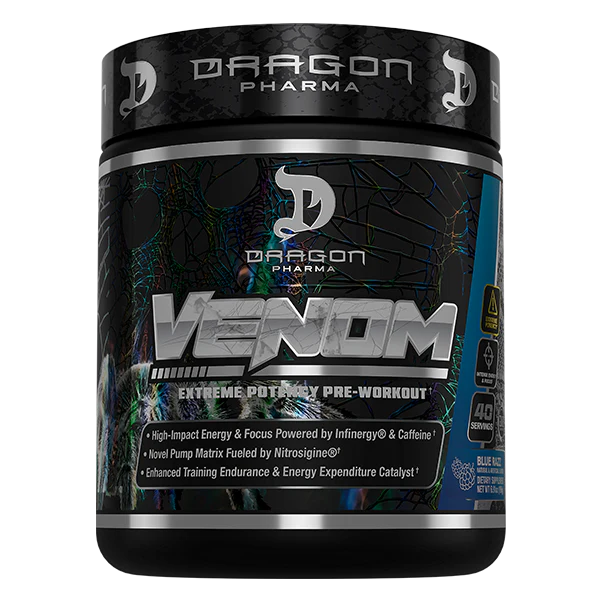 Dragon Pharma VENOM – Extreme Potency Pre-Workout | 40 Servings