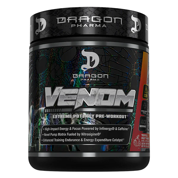 Dragon Pharma VENOM – Extreme Potency Pre-Workout | 40 Servings