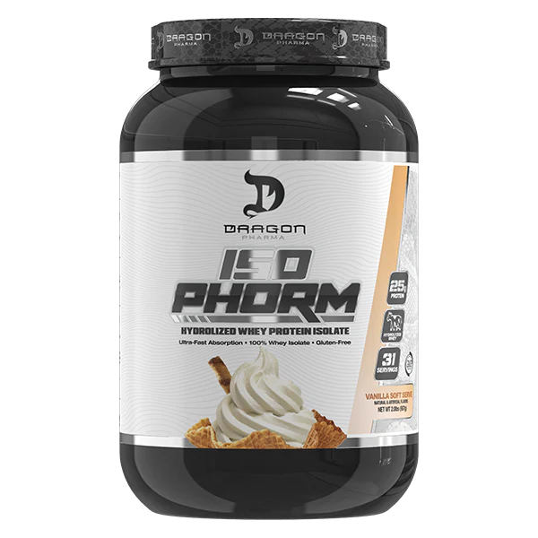Dragon Pharma ISOPHORM – Hydrolyzed Isolate Whey Protein | 2 lb (25 g Protein per Scoop)
