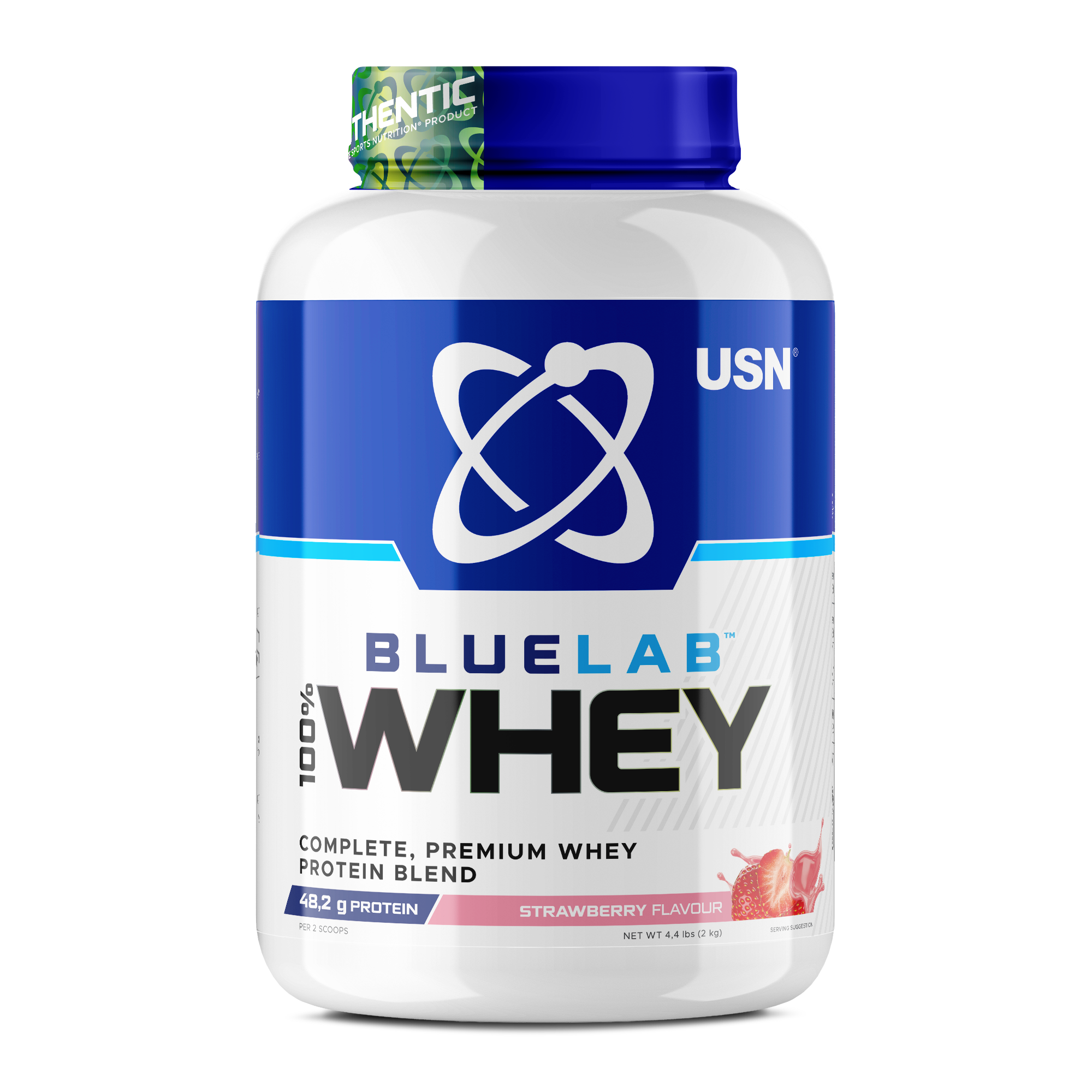 USN Blue Lab Whey Protein 2kg – Premium Triple-Source Protein for Lean Muscle