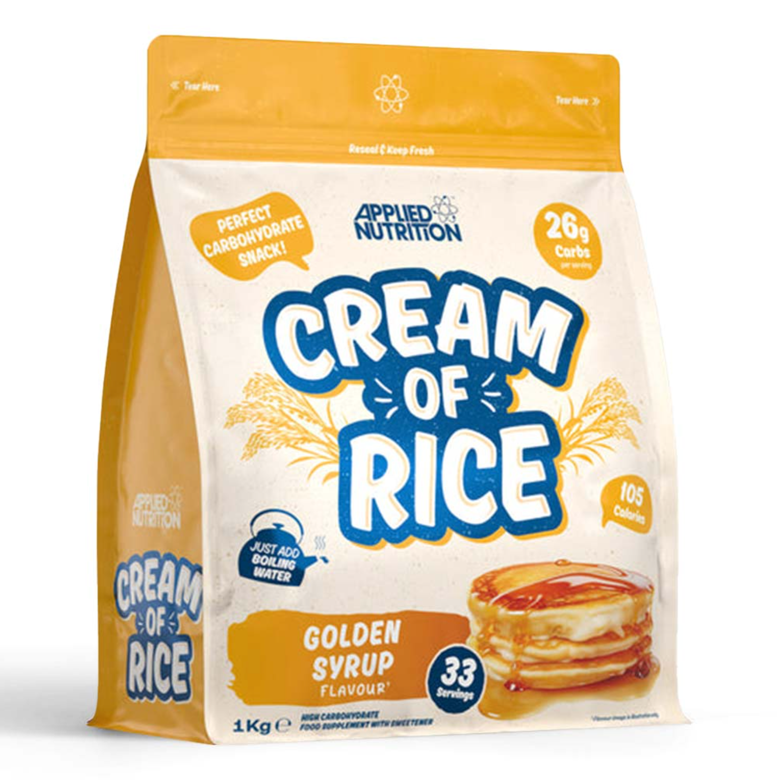 Applied Nutrition Cream of Rice, Raspberry Ripple | 33 Servings | 1 kg