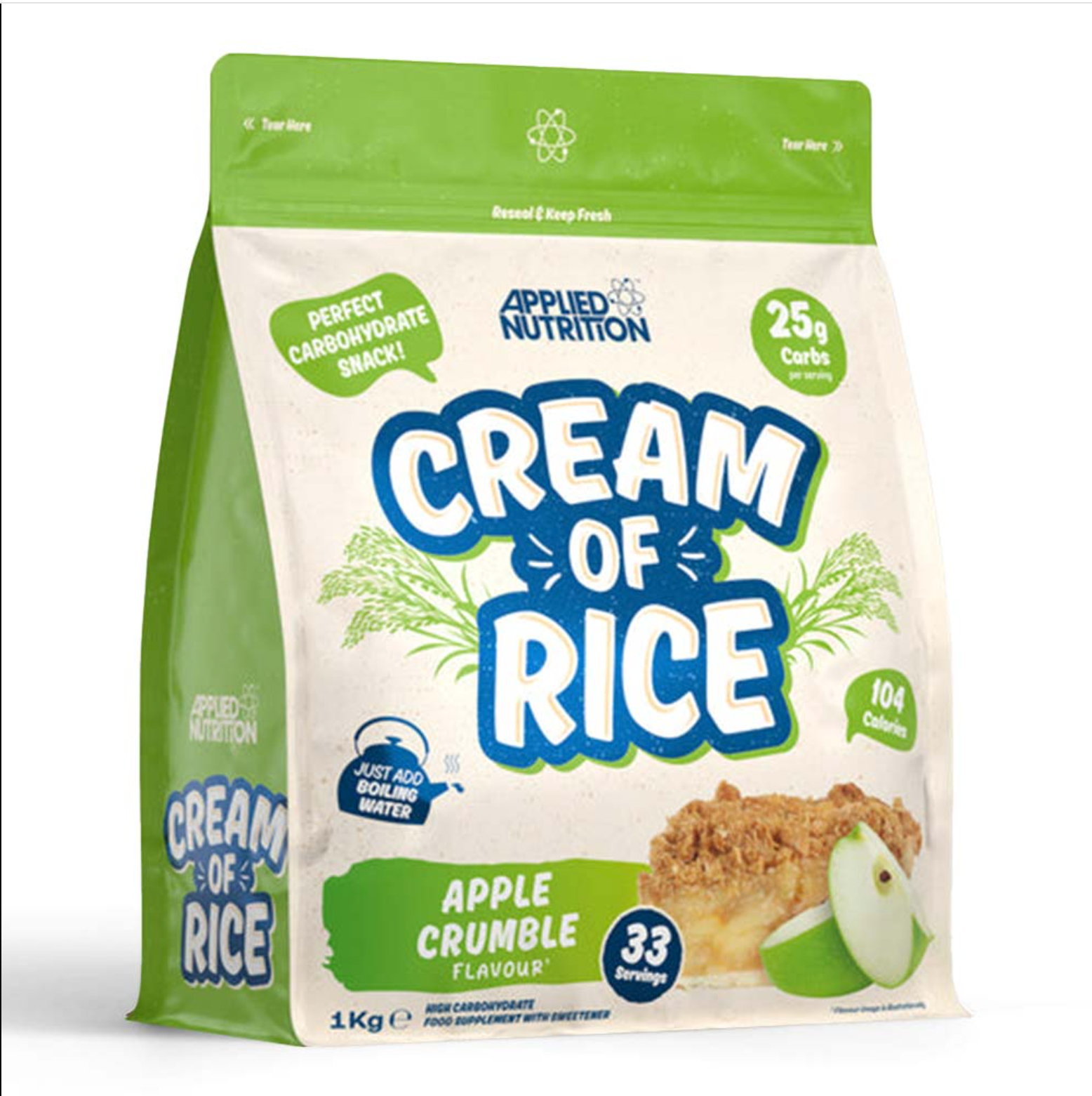 Applied Nutrition Cream of Rice, Raspberry Ripple | 33 Servings | 1 kg