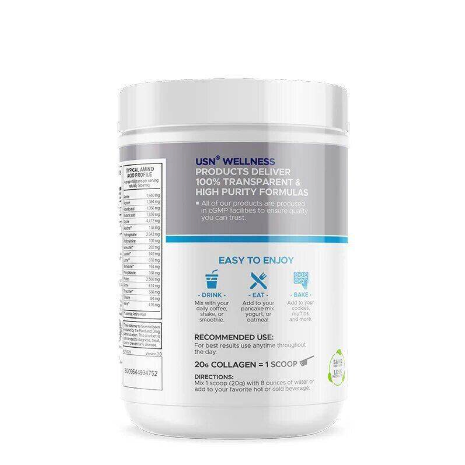 USN Collagen Peptides – Unflavored 30 Servings