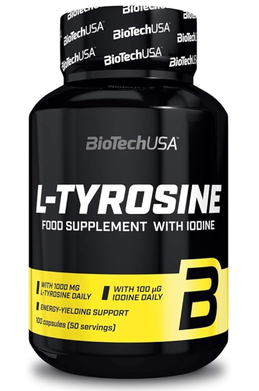 Biotech L-Tyrosine – Amino Acid & Thyroid Support (100 Capsules)
