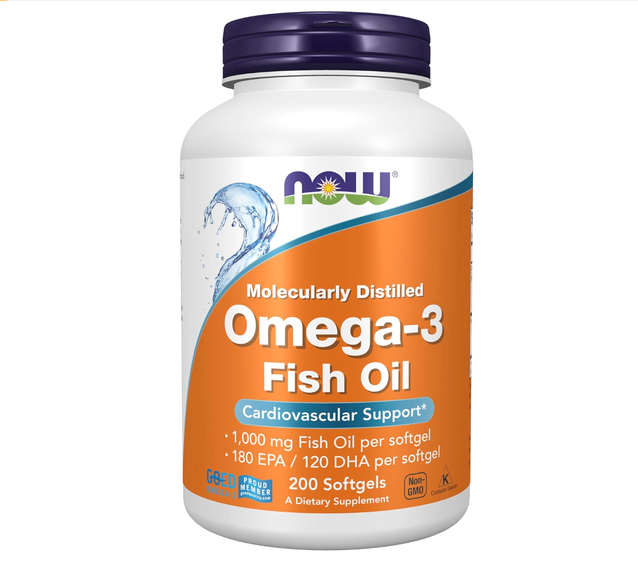 Now Omega 3 - 1000mg Fish Oil Supplement