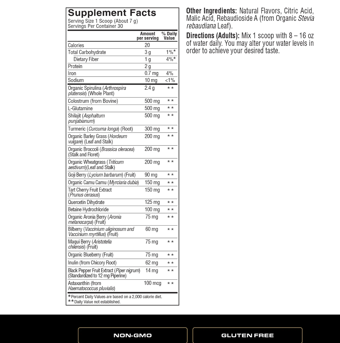 SPOKEN GREENS | 30 Servings | Wild Berry Blast