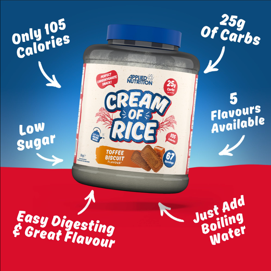Applied Nutrition Cream of Rice - Toffee Biscuit (2kg)