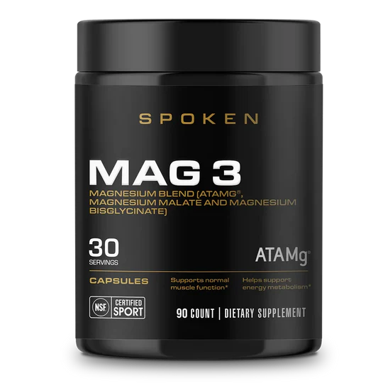 SPOKEN MAG 3 – 90 Capsules (30 Servings) | Advanced Magnesium Complex