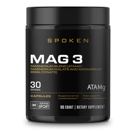 SPOKEN MAG 3 – 90 Capsules (30 Servings) | Advanced Magnesium Complex