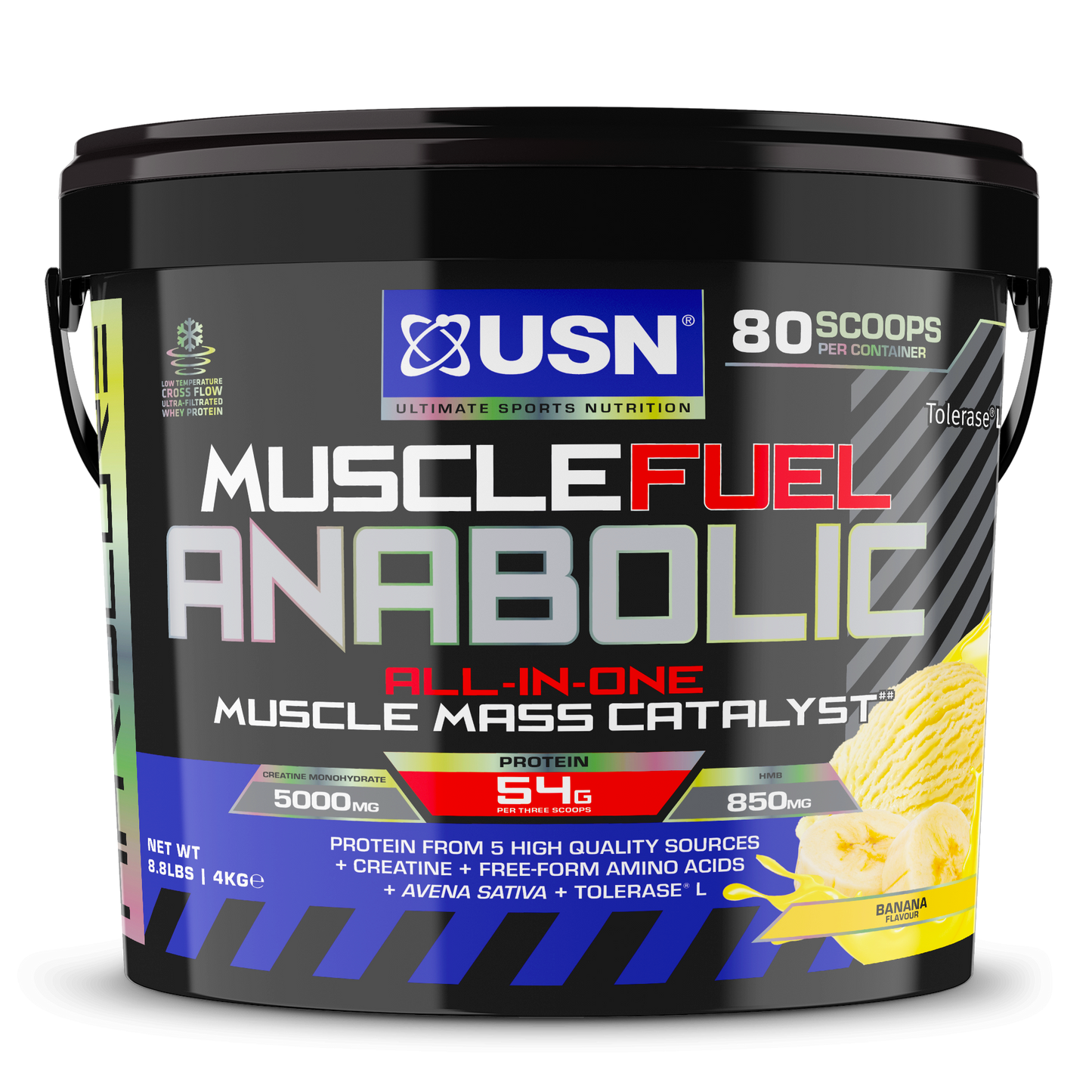 USN Muscle Fuel Anabolic 4kg – All-in-One Muscle & Strength Gainer