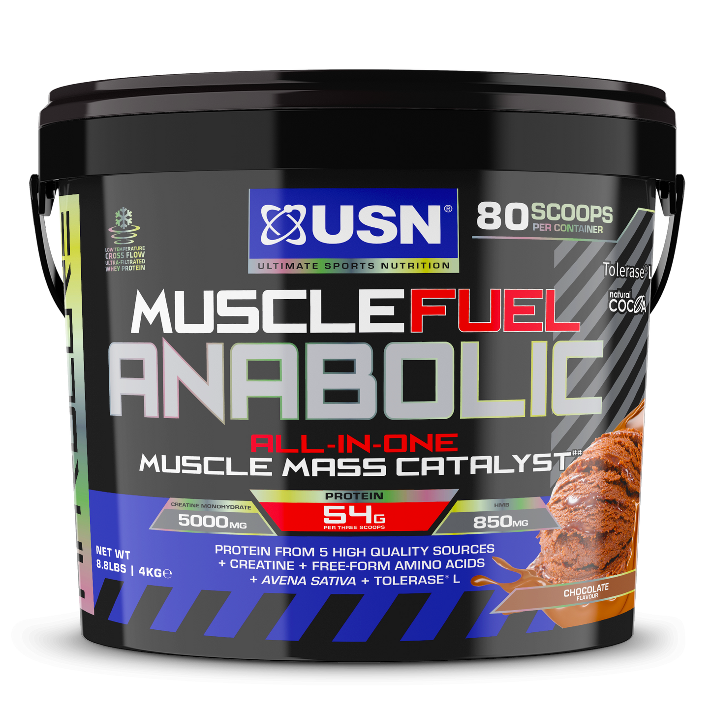 USN Muscle Fuel Anabolic 4kg – All-in-One Muscle & Strength Gainer