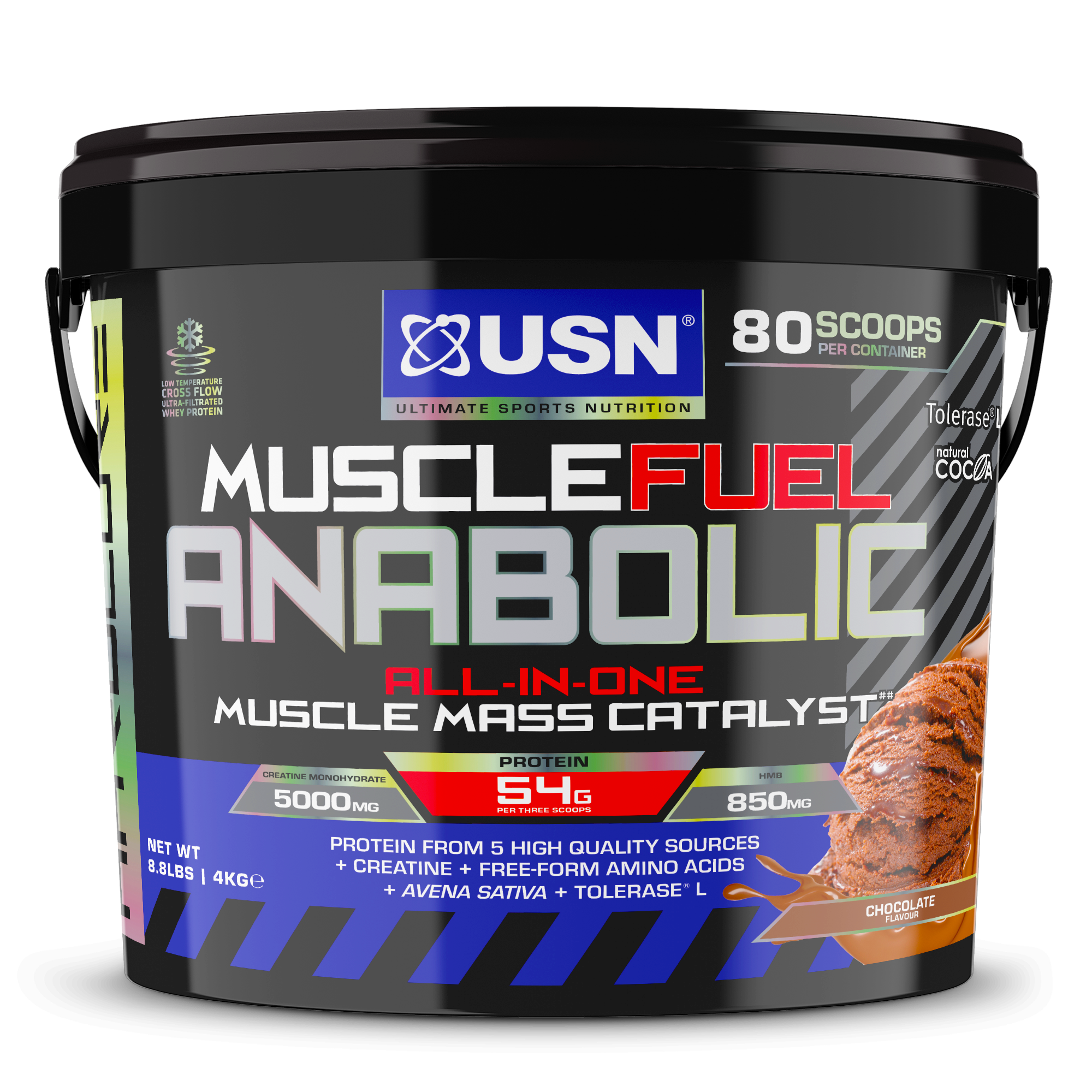 USN Muscle Fuel Anabolic 4kg – All-in-One Muscle & Strength Gainer