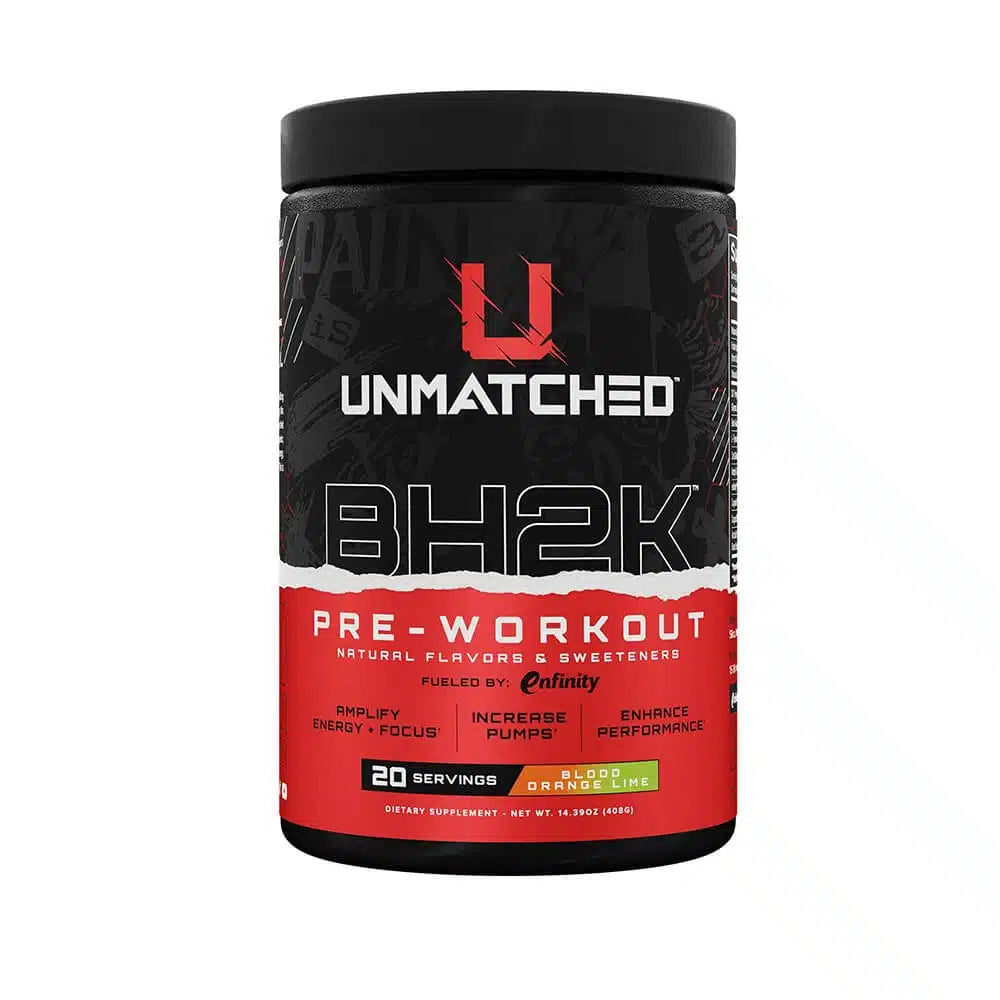Unmatched BH2K Pre-Workout Blood Orange Lime 408g