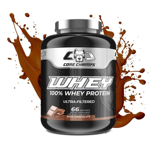 Core Champs Whey 100% Protein Ultra-Filtered, 66 Servings, Rich Chocolate