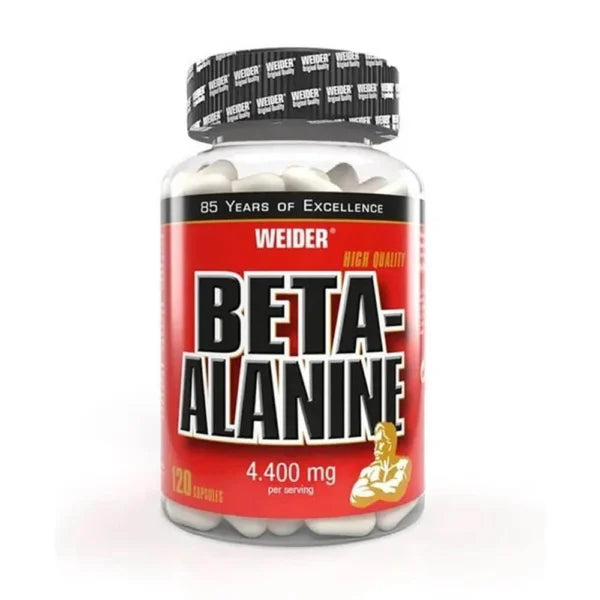 Weider Beta-Alanine 120 Caps (154g / 30 Servings) – Enhance Endurance & Workout Performance