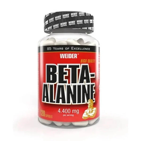 Weider Beta-Alanine 120 Caps (154g / 30 Servings) – Enhance Endurance & Workout Performance