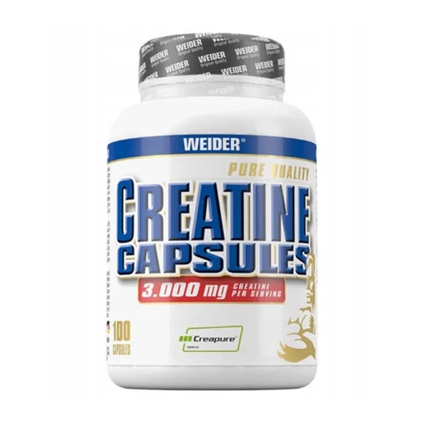 Weider Creatine Capsules 100 Caps (125g) – Boost Strength, Power & Muscle Performance
