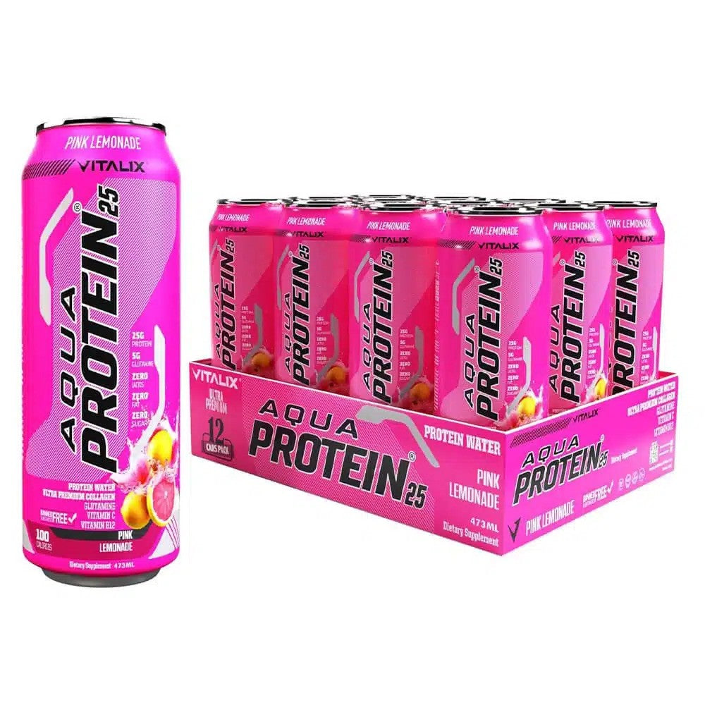 Vitalix Aqua Protein 25 Protein Water 473ml Pack of 12