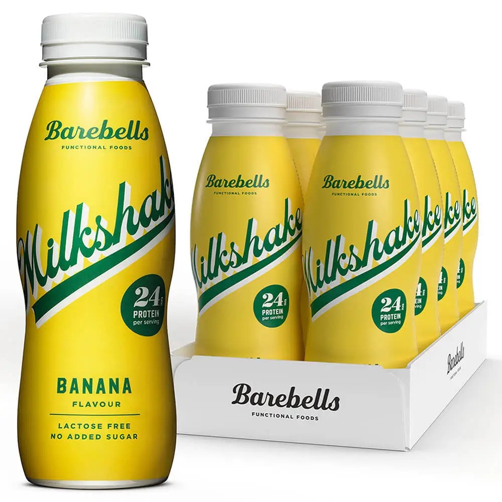 "Barebells Protein Milkshake 330ml – 24g Protein, Delicious & Convenient Pack of 8"