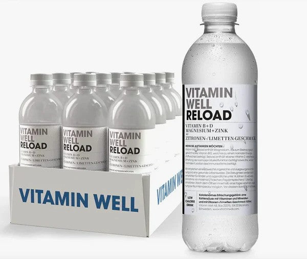 Vitamin Well,Vitamin B+D Magnesium+Zinc-500ml*12