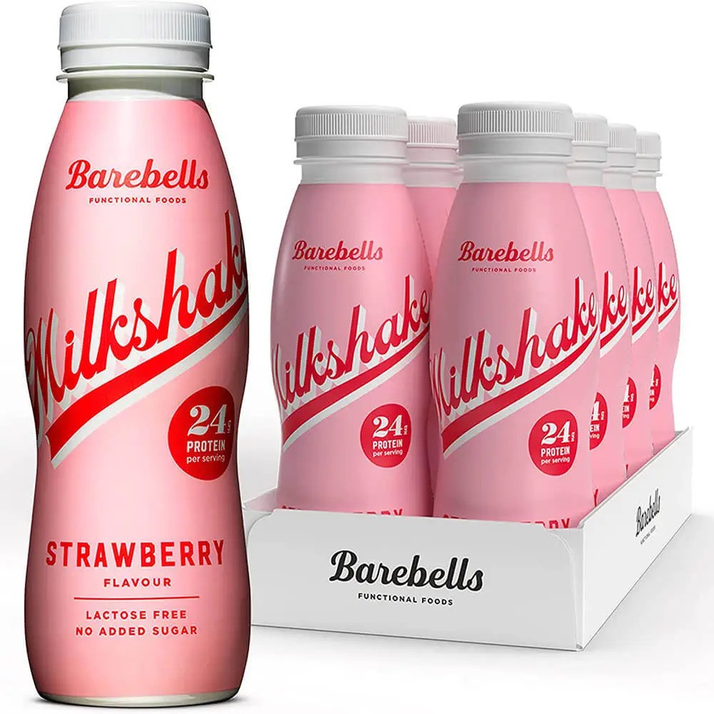"Barebells Protein Milkshake 330ml – 24g Protein, Delicious & Convenient Pack of 8"