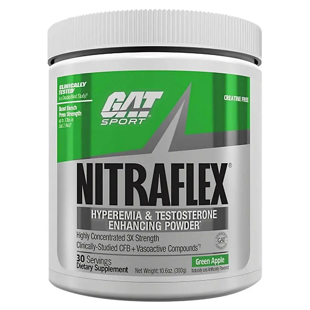 GAT Nitraflex – Advanced Pre-Workout | Energy, Focus & Strength Booster (30 Servings)