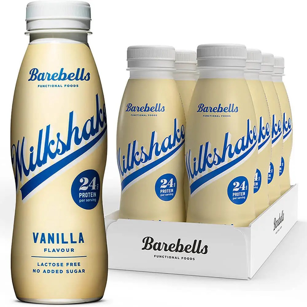 "Barebells Protein Milkshake 330ml – 24g Protein, Delicious & Convenient Pack of 8"