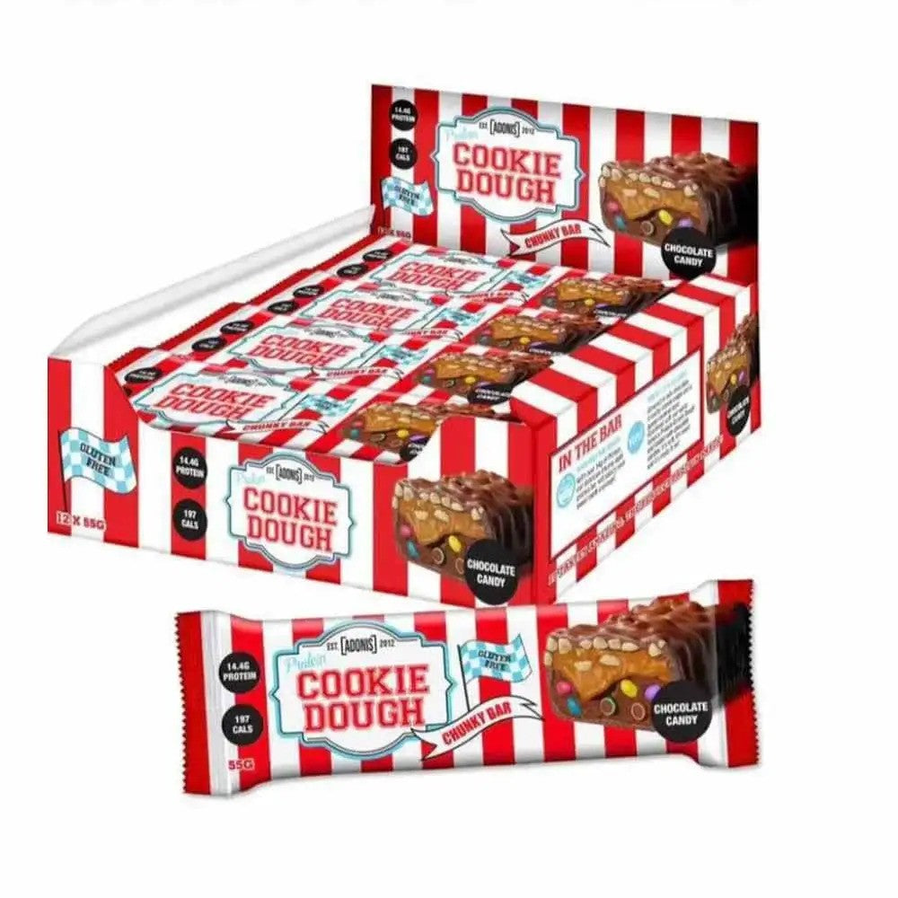 Adonis Protein Cookie Dough Protein Snack 55g Pack of 12