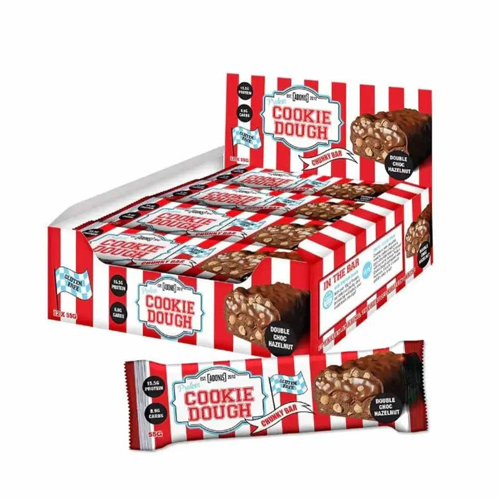 Adonis Protein Cookie Dough Protein Snack 55g Pack of 12