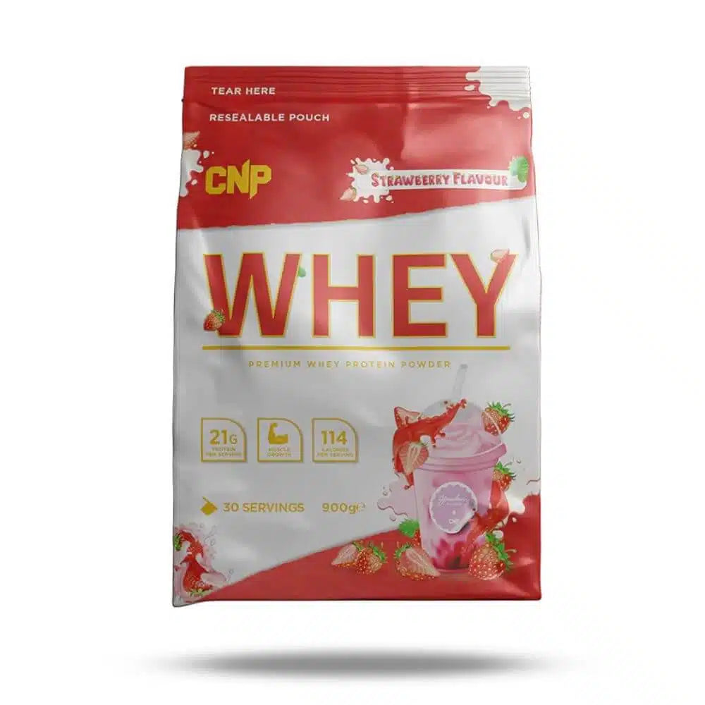 cnp whey protein powder 900g 30 servings strawberry flavor