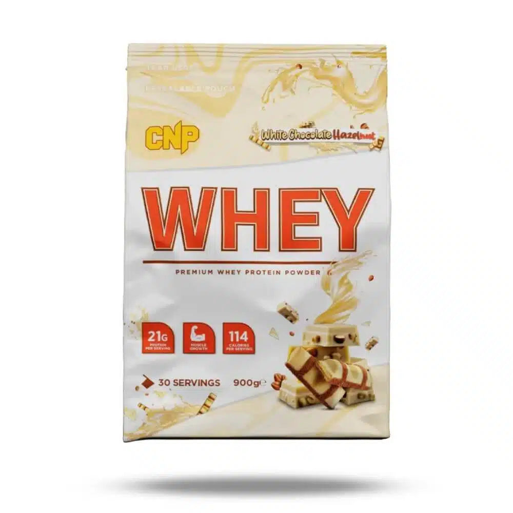 cnp whey protein powder 900g 30 servings white chocolate hazelnut