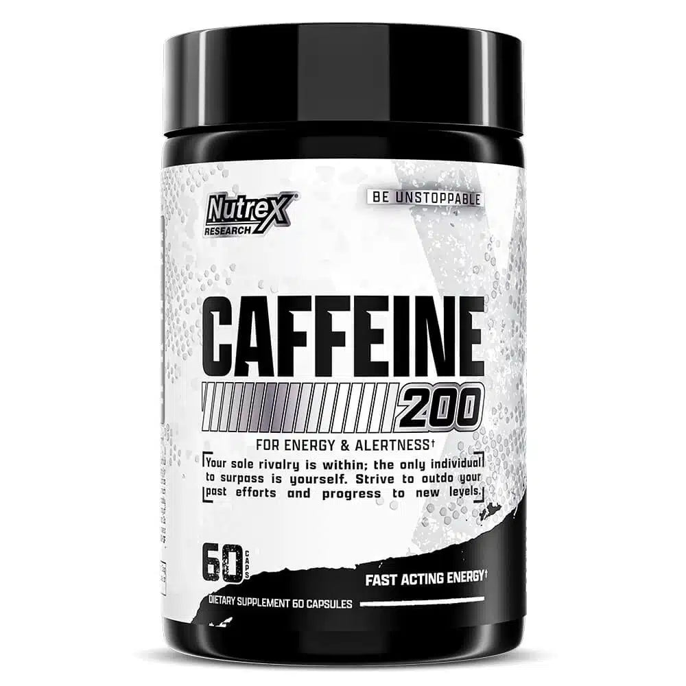 Nutrex Research Caffeine 200 mg – 60 Liquid Capsules | Energy, Focus & Fat Oxidation Support