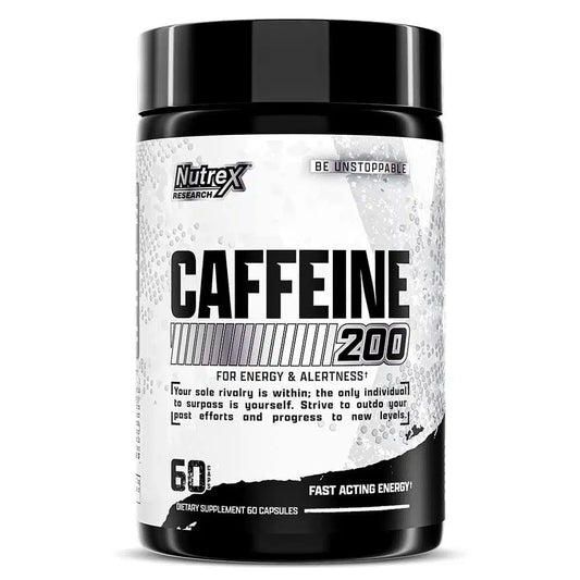 Nutrex Research Caffeine 200 mg – 60 Liquid Capsules | Energy, Focus & Fat Oxidation Support