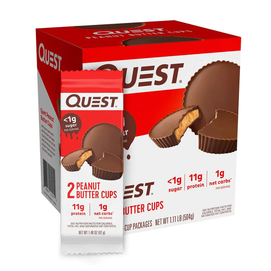 Quest Nutrition High Protein Low Carb Peanut Butter Cups 12 Count Pack of 1