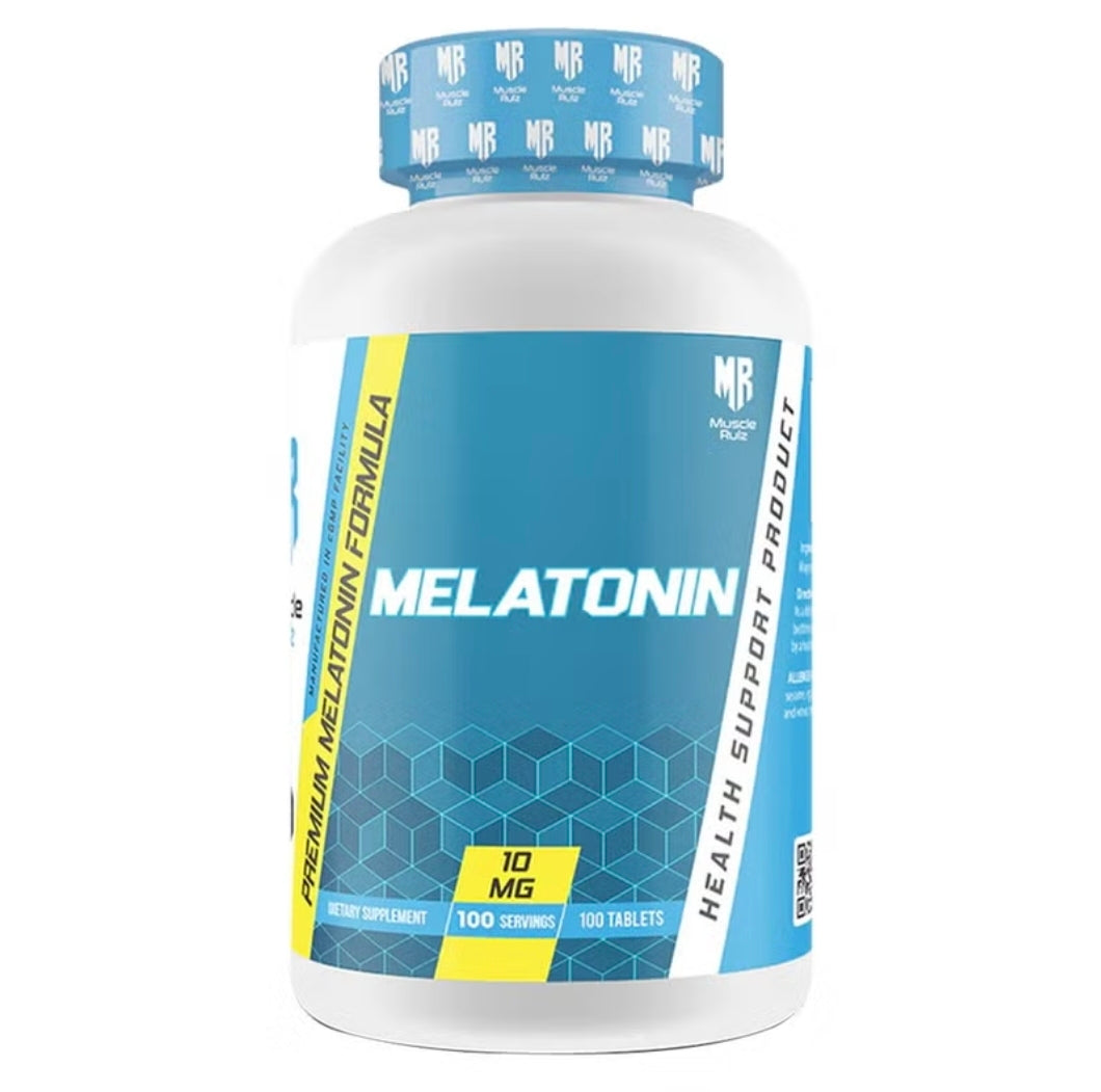 Muscle Rulz 10mg Melatonin Tablets, Pack of 100's - Sleep & Recovery Support